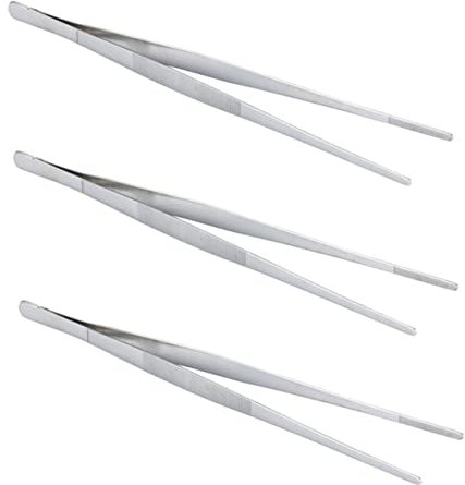 SHOWERORO 3pcs Barbecue Accessories Steak Clip Steak Tongs Heat-Resistant Kitchen Gadgets for Home