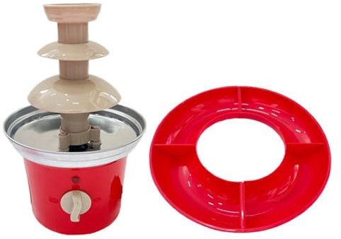Fuente de chocolate para fiestas,Dispensador de chocolate derretido - Fuente de queso de 3 niveles | Fuente de caramelo de 9,45 pulgadas, fuente de comida para fiestas de acero inoxidable para cumplea