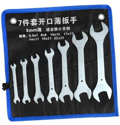 JISADER de boca abierta, herramientas de reparación, llaves combinadas de tamaño métrico con bolsa, para reparación de