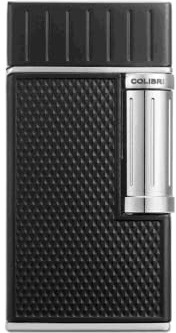 Colibri Julius II Feuerzeug 2er-Softflamme - schwarz/Chrome, unbefüllt