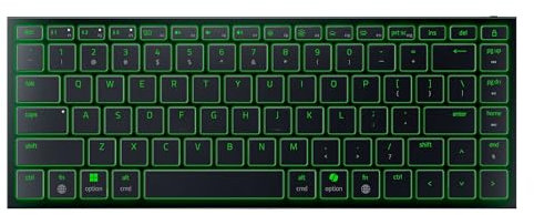 Razer Joro Portable Keyboard - Kompakte kabellose Tastatur mit Hintergrundbeleuchtung - Bluetooth - WiFi - Low Profile - USB-C - Kompatibel mac OS & iOS, Windows - US QWERTY Tastatur | Schwarz