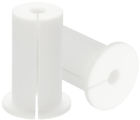 PATIKIL Wall Grommets for Cables 1, 2 Pcs Cable Routing Kit Silicone Hole Grommet Feed Through Bushing for Ethernet Accessories with 0.31 (8mm) Hole, White