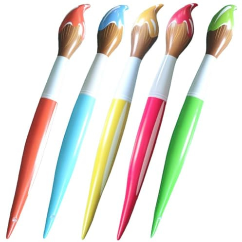Fituenly 5pcs Inflatable Paint Brushes for Back to School Party Decorations Blow Up Paintbrushes Large Art Paint Brushes Balloon for School Classroom Events and Birthday Party Decorations