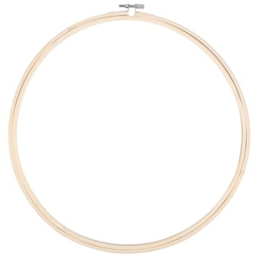 Gadpiparty 12-Zoll Bambus Stickrahmen für Kreuzstich Selbstgemacht Stickerei Ring Holz 30cm für Kunsthandwerk und Näharbeiten