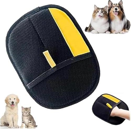 SQUISHYSOFTIES Electrostatic Gloves Pet Hair Removal, 2025 Pet Hair Remover Glove, Washable Reusable Dogs Cats Hair Gloves for Furniture Bed Sheets Couch Clothes Carpet Car Seat