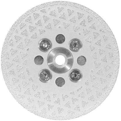 Disco abrasivo diamantato da 80/100/115/125 mm, compatibile con granito e marmo, disco da taglio rivestito su entrambi i lati, flangia M10 M14, grana 40.(100xM14)