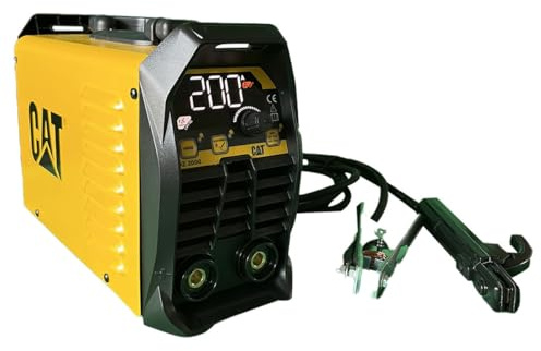 Poste à souder Inverter MMA 200A Numérique Electrodes 1.6-5.0mm Compact Acier Inox Fonte Accessoires inclus CAT