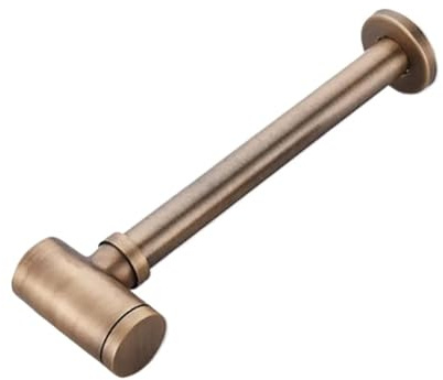 Sifón redondo de latón for baño, kit sifón ajustable for lavabo con desagüe emergente Para Fregaderos(P-Trap)