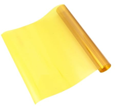 Filtro Luce Giallo Pet per LED e Flash Fotografici | Effetto Tramonto, Uso per Palco e Teatro, Foglio per Correzione Colore