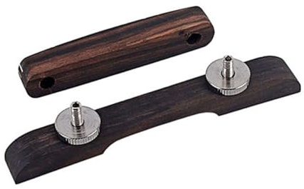 Levemolo 4 cuerdas Puente de Guitarra Mandolina Ajustable Altura Cuerdas de Palisandro Duradero Fácil Instalación para Mandolina Acústica