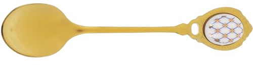 TOVINANNA Cuchara para Remover Café Espresso Pequeña de Acero Inoxidable Dorada Cucharita Creativa para Té y Postres Adecuado para Té Helado y Uso Cocina