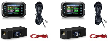 Xnuiasqe 2X KM140F WiFi Coulomb Meter 400A Volt-Amperometro Potenza RV Batteria capacità Tester Monitor per Tutte Le Batterie