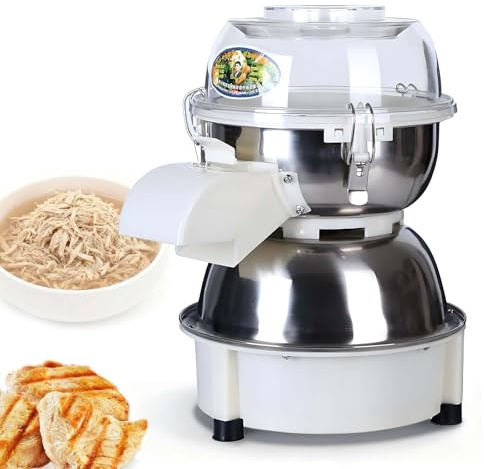 QFGain Tritacarne Elettrico per Pollo da 180 W | Tritacarne Automatico per Petto di Pollo Cotto da 240 Libbre/Ora Twist | Lavora Pezzi Interi di Maiale, Manzo, Tacchino, Lattuga, Cibo per Animali