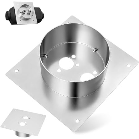 Diesel Heater Turret Plate 60mm High, Turret Planar Parking Heaters Stainless Steel Diesel Heater Mounting Plate Bracket for Parking Auxiliary Heating