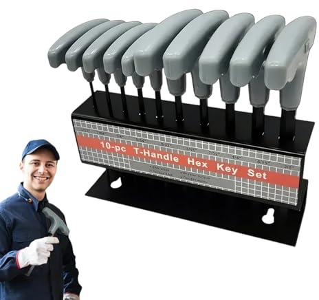 Juego De Allen Métricas, 10 Piezas De Herramientas De Llave Hexagonal, Allen Estándar Ergonómicas, Kit De Herramientas De Mano Duradero Para El Hogar, Coche, Bicicleta, Reparaciones Mecá