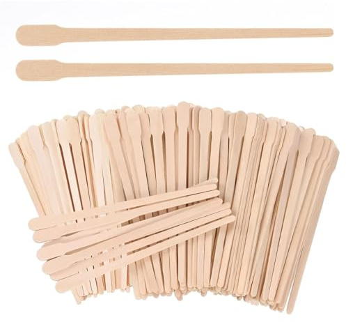 MUNZE Bastoncini Legno 200 Pz - Spatole Per Ceretta 8 Cm - Uso Monouso Per Depilazione, Maschere, Cucina E Fai-Da-Te