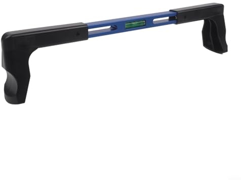 Herramienta de alineación del volante con nivel de espíritu, soporte telescópico de 270-350 mm, herramienta manual automática de metal y ABS para reparación de suspensión delantera de automóviles y