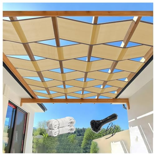 Toldos Velas Ondas Tira De Tela Parasol Decoración De Cenador Protector Solar Anti-UV para El Techo del Dosel De La Pérgola del Patio De La Sala De Vidrio del Jardín