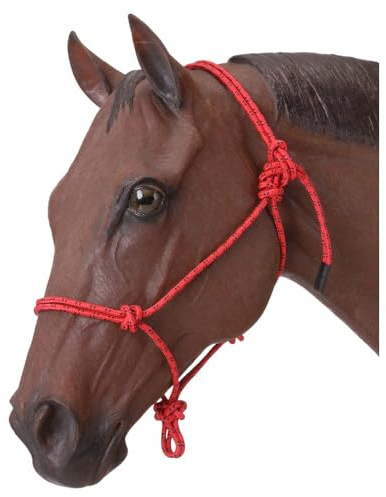 Tough1 Poly Rope Halter - Red