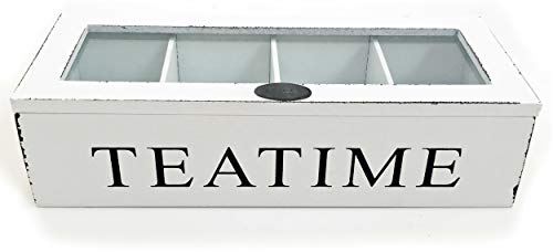 Tee-Box Fjord Teekiste weiß