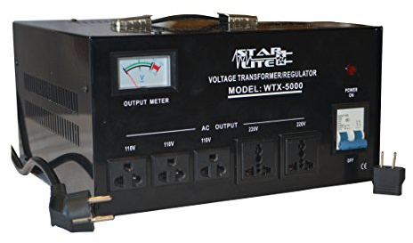 Starlite 5000 Watt Step Up/Down Voltage Converter Transformer WTX-5000, 5 Year Warranty, Fuse Protection and Automatic Voltage Regulator - Two Way Transformer - 110 to 220 V or 220 to 110 V