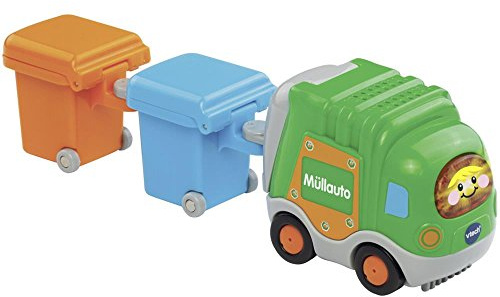 Vtech Baby 80–187764 – Tut Bolides – Voiture et poubelle 2 Poubelles, Multicolore