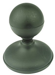 8 X Linic Black Sphere/Round Fence Top Finials + 4 100mm Round Fence Post Caps. UK Made. (GT0023) Free UK Postage
