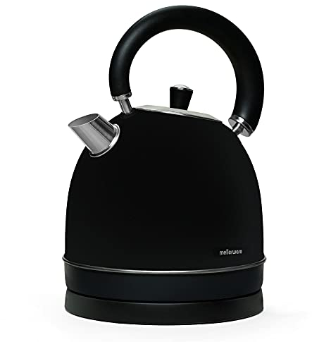 Mellerware - Bollitore elettrico in acciaio inox Spring! 2200W | 1,8L | 0-100ºC Riscaldamento rapido <3min | Indicatore livello acqua | Base 360º | Senza BPA | Design elegante e moderno | Rosso