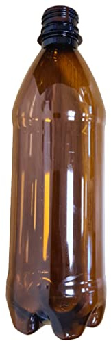 Bigger Jugs Amber PET Bottles 500ml with Tamper Evident Caps - Carton of 24 - Homebrew Homebrew Beer