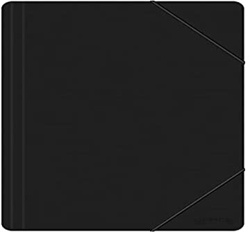 Dokumentmapp med gummiband Office Products A4 PP 500 mikron 3 klaffar svart/typ-3 flikar/konst med gummiband/material-Pp/färg-svart/format A4/mått (mm)–240 x 320
