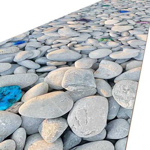 ANRO Küchenteppich Küchenläufer rutschfest & waschbar Teppich Küche Läufer Teppichläufer Bodenmatte für Küche Flur Pepite Abwaschbar 140 x 48cm