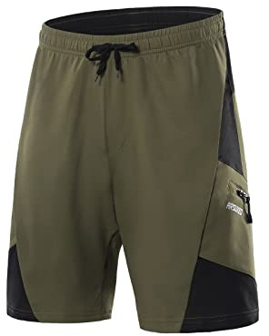 ARSUXEO Mens Mountain Bike Shorts Cycling Shorts with Liner Padded Biking Cycle Shorts Loose Fit Lightweight B2204