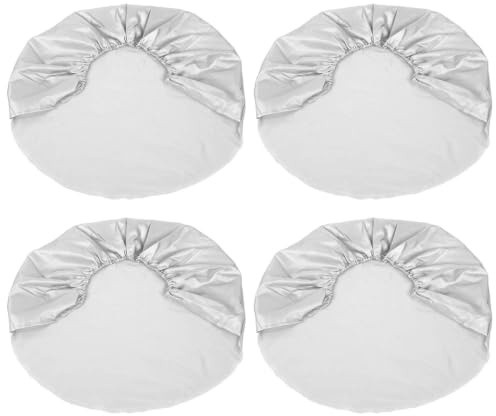 Tire Covers, 4pcs 27 29 Wheel Tire Tire Silver Protective Cover for Car RV SUV Truck Trailer