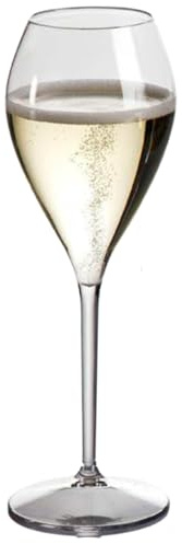 AIOS Lot de 2 verres à prosecco Tritan incassables sans BPA Capacité 165 ml