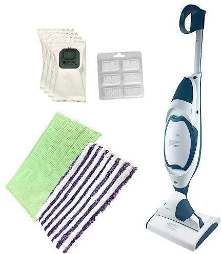 Handstaubsauger für Vorwerk Kobold 150 mit Saugwischer SP530 inkl. universal Hardbodenreiniger, Reinigungstücher