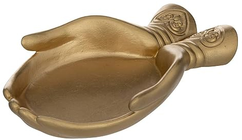 Atmosphera - Coupelle Main Main en résine H4cm doré