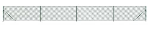 Tidyard Maschendrahtzaun mit Bodenflansch Komplett Set Maschendraht Drahtgeflecht Zaun Zaunset Drahtgitterzaun Gartenzaun Drahtgitter Drahtzaun 1 x 10 m (H x L) Verzinkter Stahl mit PVC-Beschichtung