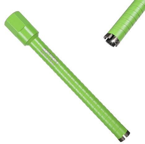 BETTERI Kernbohrer 32mm Micro Percussion, Nutzlänge 300 mm Turbo Diamantbohrkrone, 1 1/4 UNC Kernbohrkrone, Trocken-bohrkrone für Beton