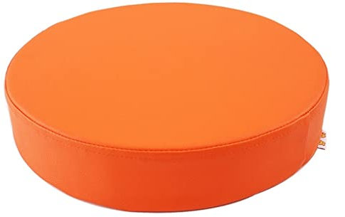 Generisch Stuhlpolster, rundes Sitzkissen aus Leder, rundes Stuhlkissen, hochdichte Schaumstoffkissen, rutschfest, für Esszimmer, Wohnzimmer, Outdoor, Camping, Barhocker (Farbe: Farbe 11, Größe: 45 x