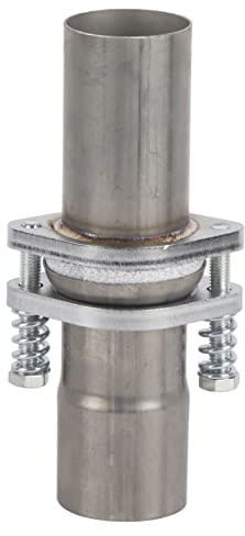Brida de Escape Universal de 2,25 Pulgadas de Diámetro Interior a 2,25 Pulgadas de Diámetro Exterior Kit de Tubería de Reparación de Brida de Resorte de Escape, Brida de