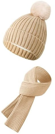 SRZYMJ Winter Warm Mütze, Schal Sets für Damen Herren, Fleece Schal Halstücher Für Damen Set Mütze Mit Schirm Damen wasserdichte Mütze Herrenmützen Hüte, Mützen & Caps Für Herren