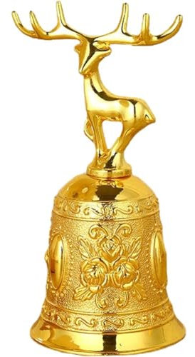 Handglocke in Hirschform, Antike Weihnachtsglocke, Mehrzweck-rufglocke, Rostfreie Serviceglocke, Metallglocke Für Heimdekoration