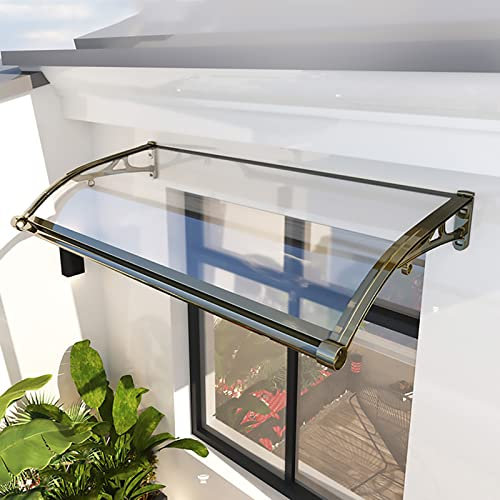 Regenüberdachung für Außenbereich, wasserdicht, für Veranda, Fenster, Balkon, Hof, Garten, 100 x 160 cm