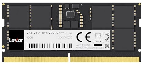Lexar SODIMM 32GB DDR5 RAM 5600 MHz, 262-Pin DDR5 SODIMM Laptop RAM, High-Performance Gaming DRAM SO-DIMM for Laptop Memory/All-in-one Intel NUC mini-PC, 1.1V, CL46-45-45-90