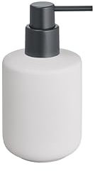 Blomus Seifenspender -SARJA- aus Keramik | Handseifenspender in beige | Ø 7 8 cm H 15 cm | Farbe Moonbeam | Flüssigseifenspender mit Pumpkopf