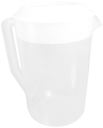 VALICLUD Carafe Plastique Avec Couvercle Pichet à Eau Réutilisable Pour Boissons Froides Et Chaudes Thé Jus Et Parfait Pour Maison Bureau