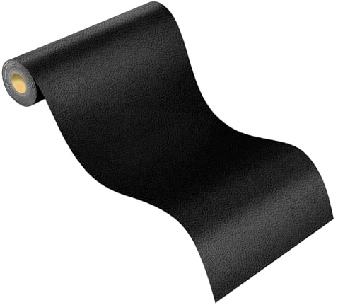 Mbsomnus Cuero Adhesivo para Tapizar 137x30 cm Parche Polipiel Negro Parche Reparacion Cuero Autoadhesivo Cinta Adhesiva Polipiel para Muebles Asiento de Coche Sofá Chaquetas Bolsos y Zapatos