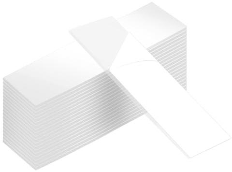 sourcing map 100 cintas adhesivas de doble cara resistentes, 8,5 x 2,5 cm, cinta adhesiva transparente nano cinta de montaje rectangular precortada, cinta de montaje extraíble para colgar cuadros para