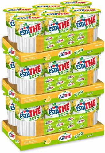 3X Thè Limone Zero Bevanda con Infuso Vero di Foglie di Thè al Limone Senza Zuccheri in Brick per estathe 6x200ml