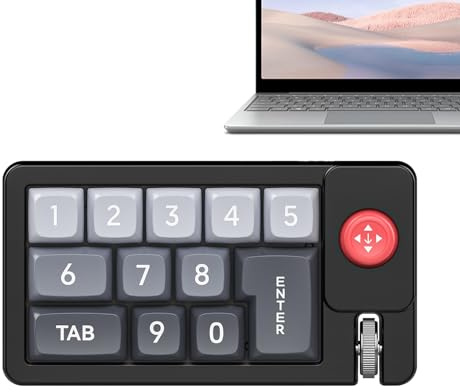 Genérico Teclado para Programadores Numpad mecánico ergonómico Hot Swap | Teclado Mecánico RGB Para Juegos, Edición De Video, Streaming, Producción Musical, Diseño Gráfico, Escritura Y Trading